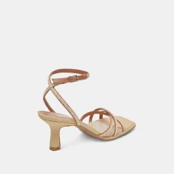MANJI BRAID HEELS BROWN NATURAL JUTE^Dolce Vita Outlet