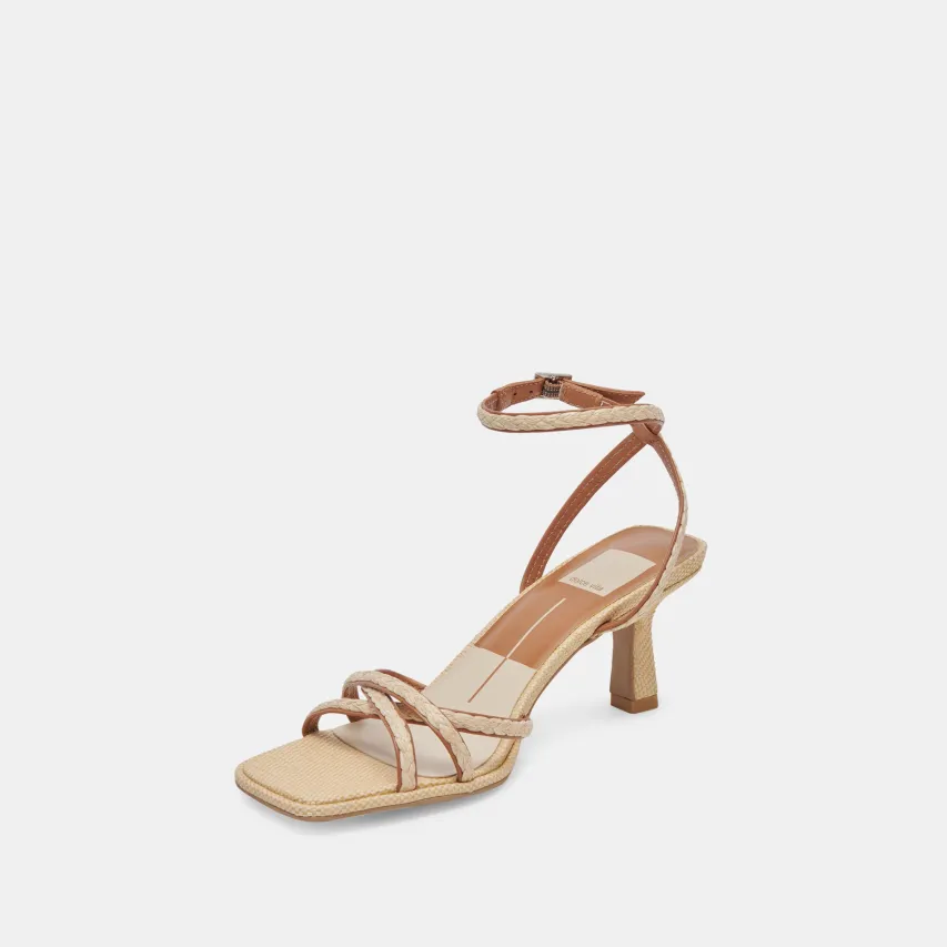 MANJI BRAID HEELS BROWN NATURAL JUTE^Dolce Vita Outlet
