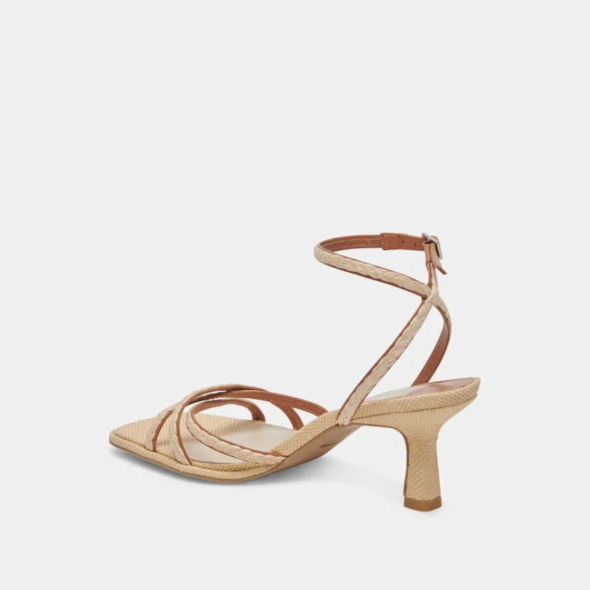 MANJI BRAID HEELS BROWN NATURAL JUTE^Dolce Vita Outlet