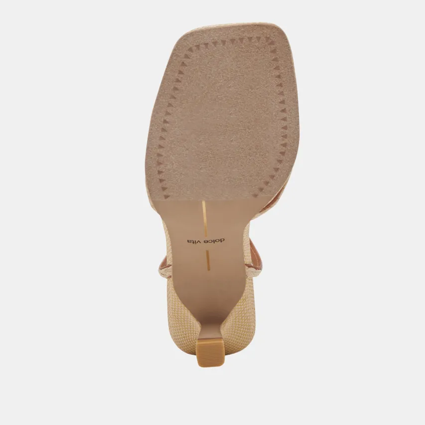 MANJI BRAID HEELS BROWN NATURAL JUTE^Dolce Vita Outlet