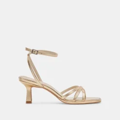 MANJI HEELS LIGHT GOLD METALLIC LEATHER^Dolce Vita New