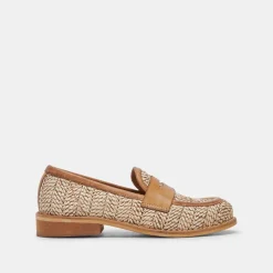MARINA LOAFERS BROWN MULTI RAFFIA^Dolce Vita Best