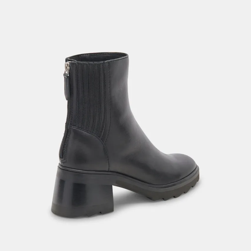 MARTEY H2O WIDE BOOTS BLACK LEATHER^Dolce Vita Hot