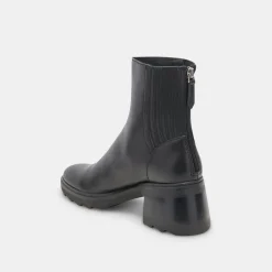 MARTEY H2O WIDE BOOTS BLACK LEATHER^Dolce Vita Hot