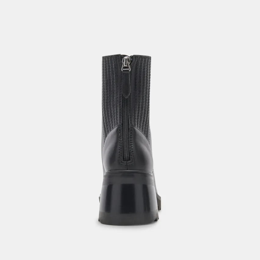 MARTEY H2O WIDE BOOTS BLACK LEATHER^Dolce Vita Hot