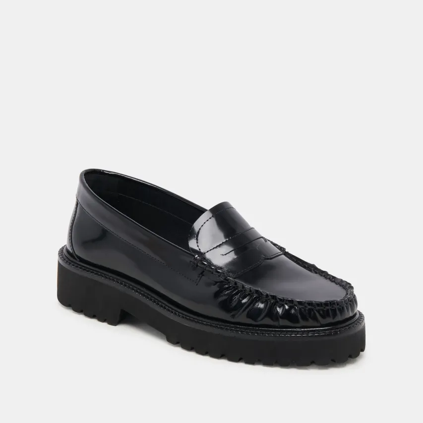 MAXWELL LOAFERS BLACK LEATHER^Dolce Vita Clearance