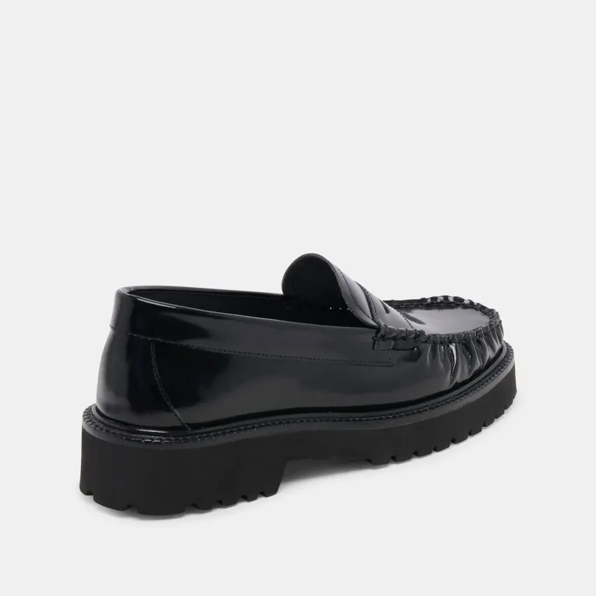MAXWELL LOAFERS BLACK LEATHER^Dolce Vita Clearance