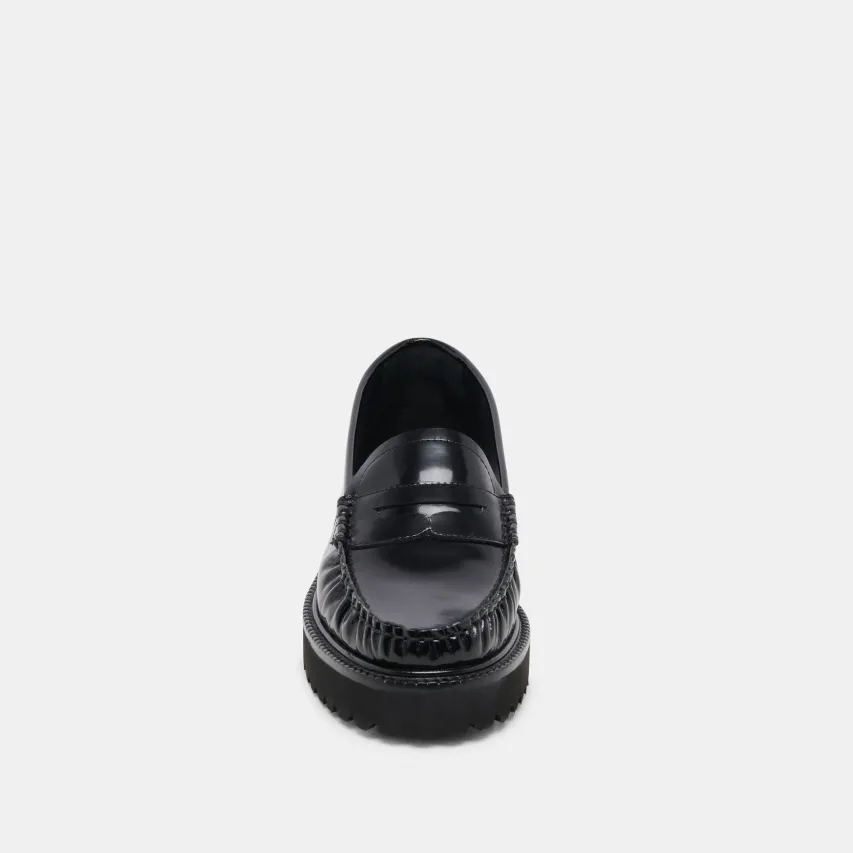 MAXWELL LOAFERS BLACK LEATHER^Dolce Vita Clearance