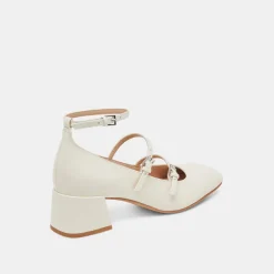 MEADOW HEELS WHITE PATENT LEATHER^Dolce Vita Online