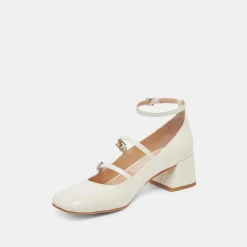 MEADOW HEELS WHITE PATENT LEATHER^Dolce Vita Online