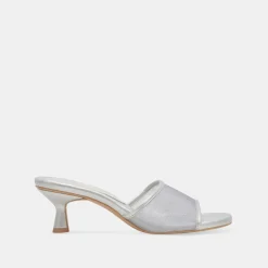 MEEZA HEELS SILVER MESH^Dolce Vita Fashion
