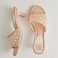 MEEZA PEARL HEELS BLUSH MESH^Dolce Vita Fashion