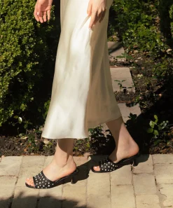 MEEZA PEARL HEELS ONYX MESH^Dolce Vita Hot