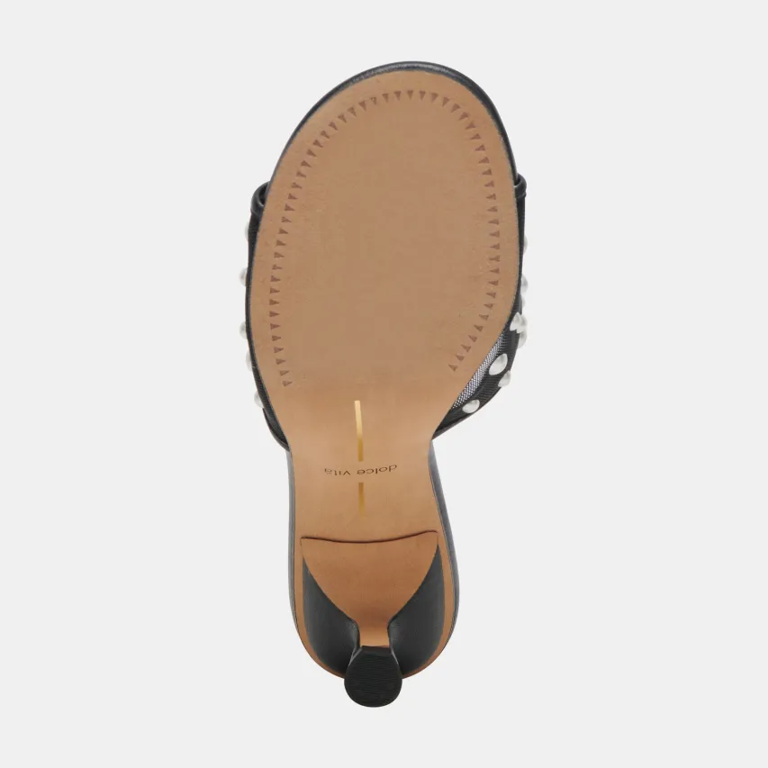 MEEZA PEARL HEELS ONYX MESH^Dolce Vita Hot