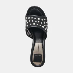 MEEZA PEARL HEELS ONYX MESH^Dolce Vita Hot