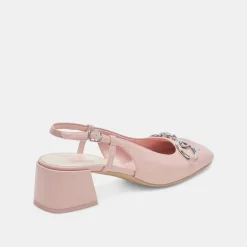 MELLI HEELS PINK CRINKLE PATENT^Dolce Vita Hot