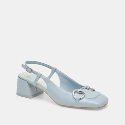 MELLI HEELS SKY BLUE CRINKLE PATENT^Dolce Vita New
