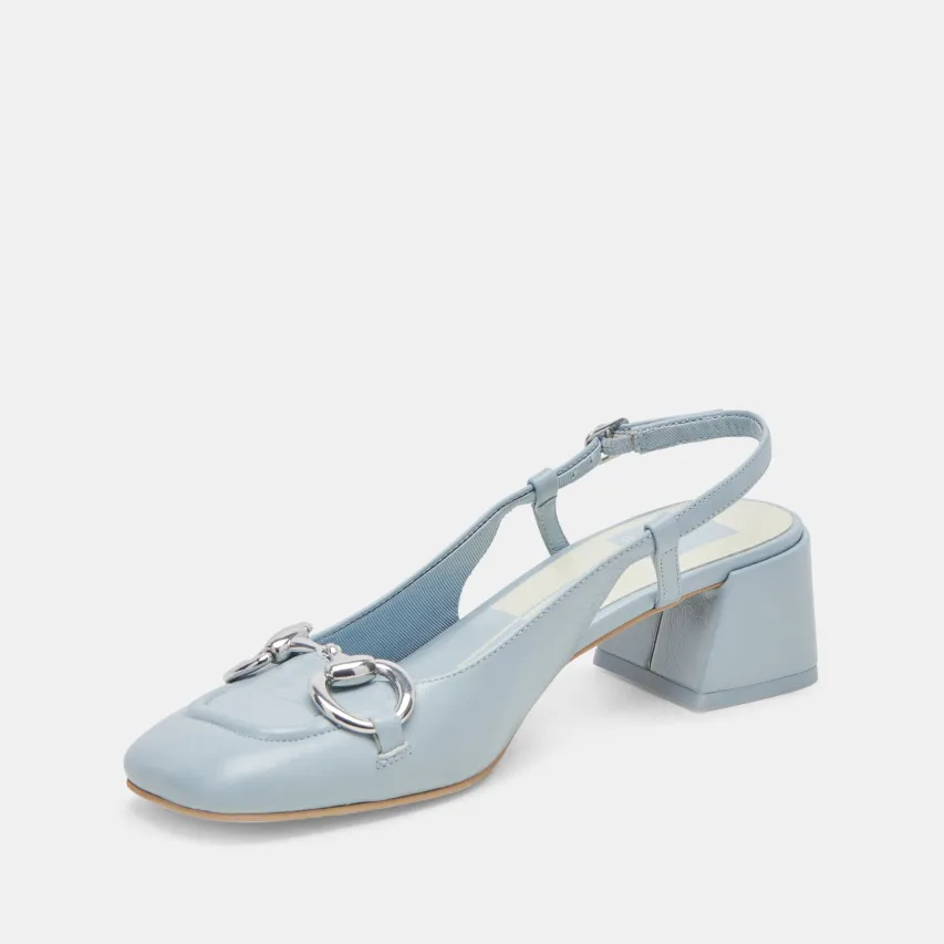 MELLI HEELS SKY BLUE CRINKLE PATENT^Dolce Vita New