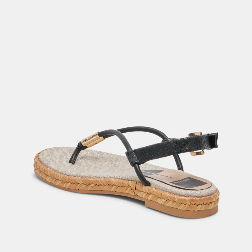MERYL SANDALS BLACK LEATHER^Dolce Vita Discount