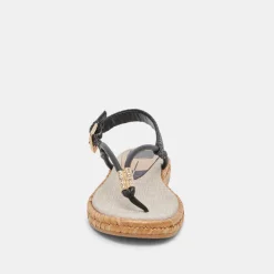 MERYL SANDALS BLACK LEATHER^Dolce Vita Discount