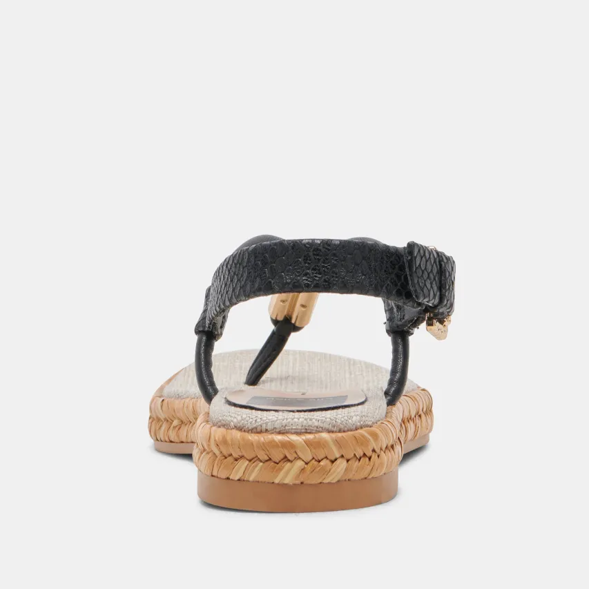 MERYL SANDALS BLACK LEATHER^Dolce Vita Discount