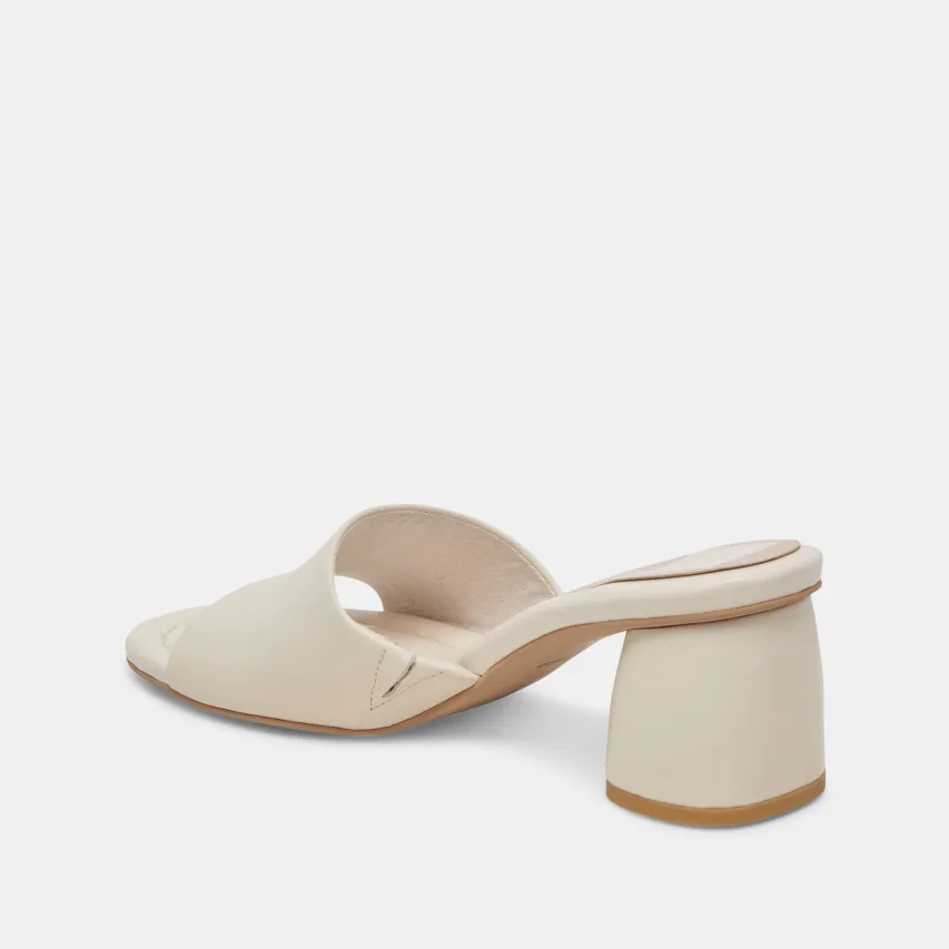 MINNY DRESS WIDE HEELS IVORY LEATHER^Dolce Vita Discount