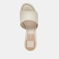 MINNY DRESS WIDE HEELS IVORY LEATHER^Dolce Vita Discount