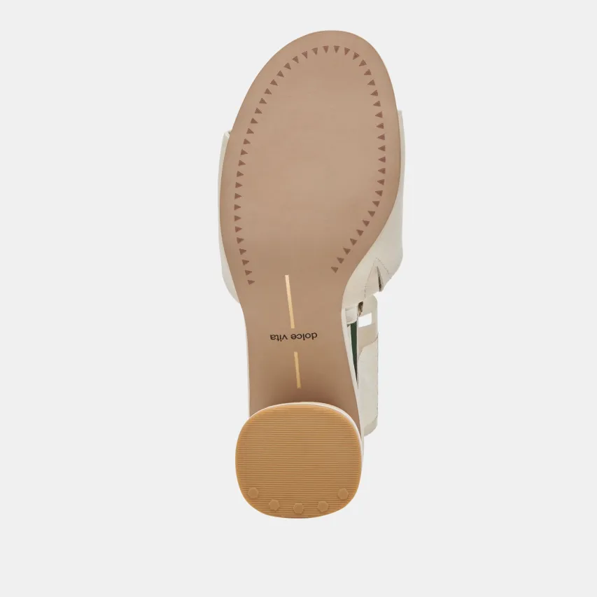 MINNY DRESS WIDE HEELS IVORY LEATHER^Dolce Vita Discount
