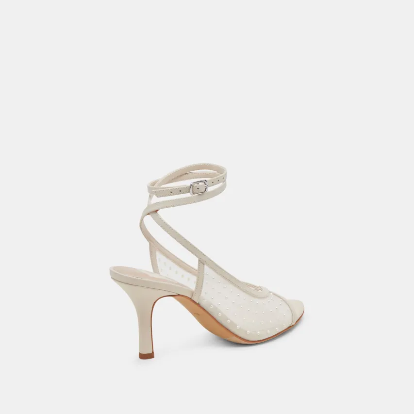 MISSY PEARL HEELS IVORY MESH^Dolce Vita Online