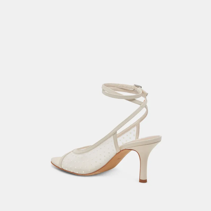 MISSY PEARL HEELS IVORY MESH^Dolce Vita Online