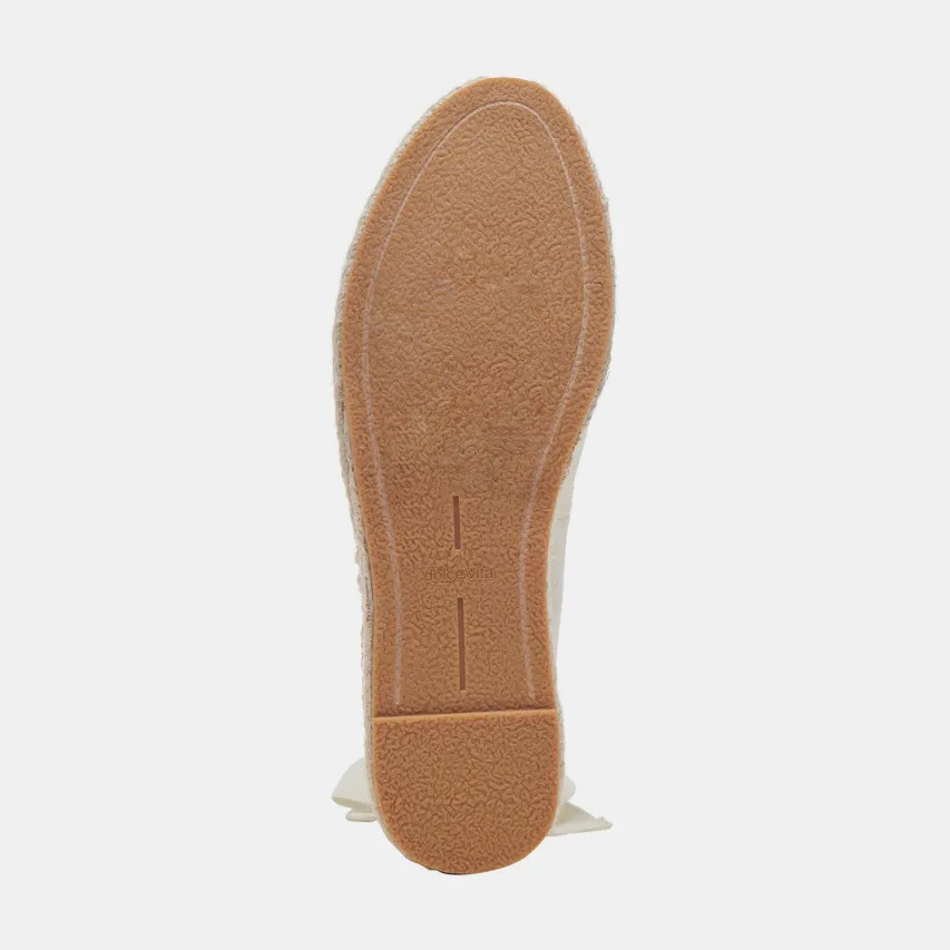 MORGAN FLATS IVORY CANVAS^Dolce Vita Fashion