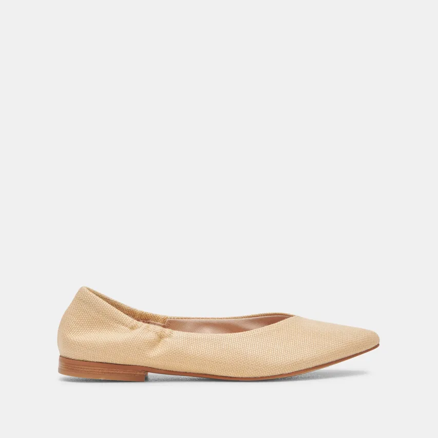 NADAV BALLET FLATS LT NATURAL RAFFIA^Dolce Vita New