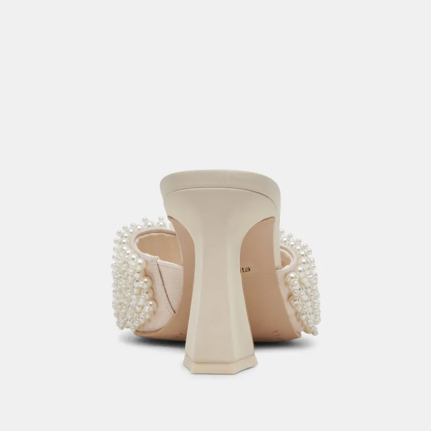 NANDY PEARL HEELS VANILLA PEARLS^Dolce Vita Clearance