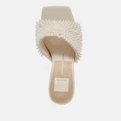 NANDY PEARL HEELS VANILLA PEARLS^Dolce Vita Clearance