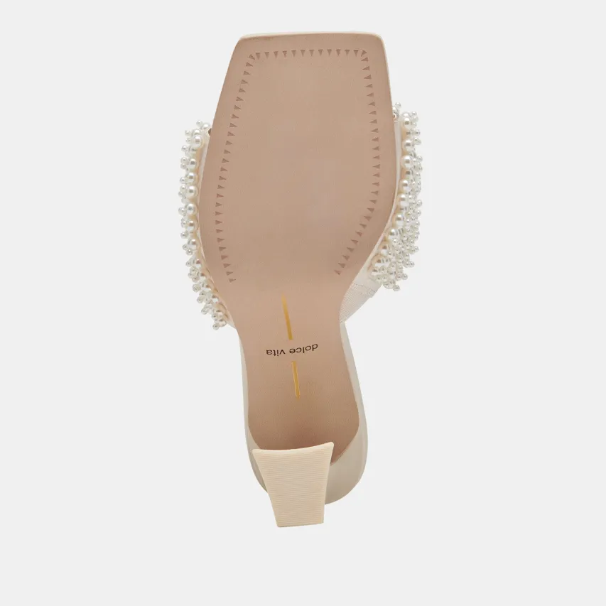 NANDY PEARL HEELS VANILLA PEARLS^Dolce Vita Clearance