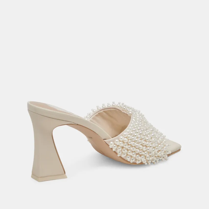 NANDY PEARL HEELS VANILLA PEARLS^Dolce Vita Clearance