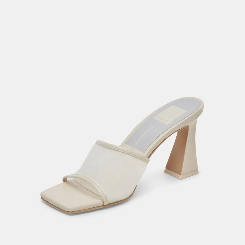 NARDA HEELS IVORY MESH^Dolce Vita New