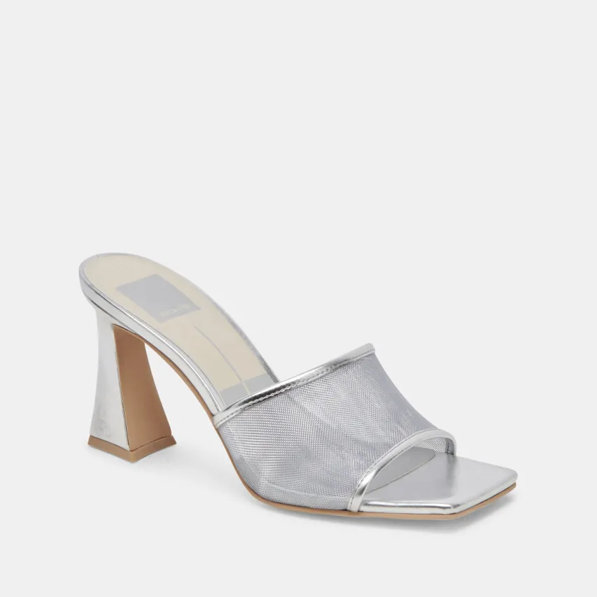 NARDA HEELS SILVER MESH^Dolce Vita Discount