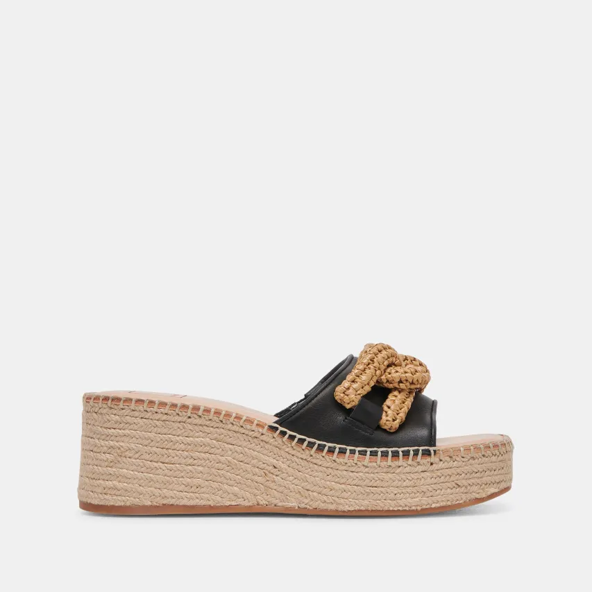 NARNIA SANDALS BLACK LEATHER^Dolce Vita Discount