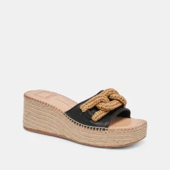 NARNIA SANDALS BLACK LEATHER^Dolce Vita Discount
