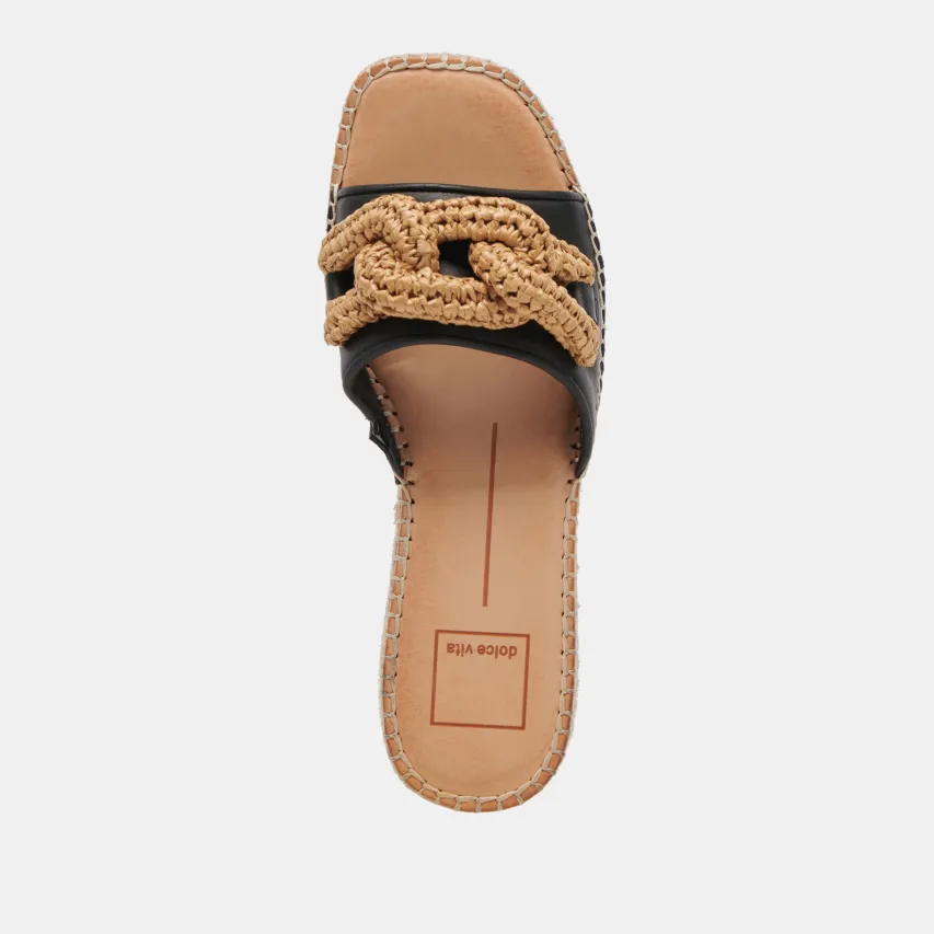 NARNIA SANDALS BLACK LEATHER^Dolce Vita Discount