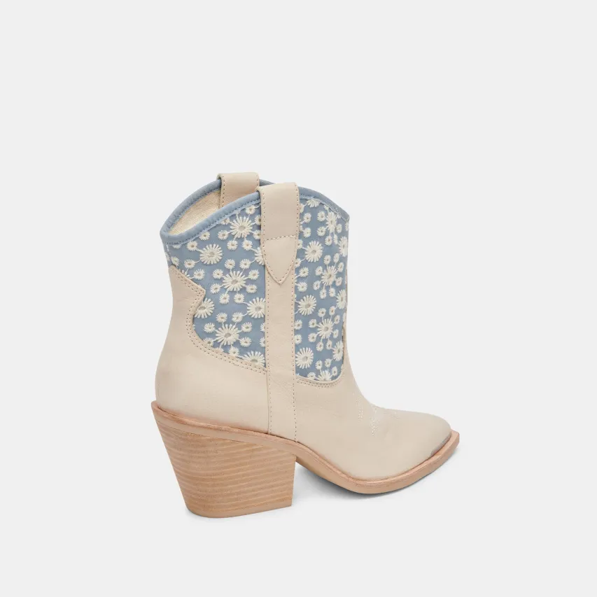 NASHE BOOTIES BLUE FLORAL NUBUCK^Dolce Vita Hot