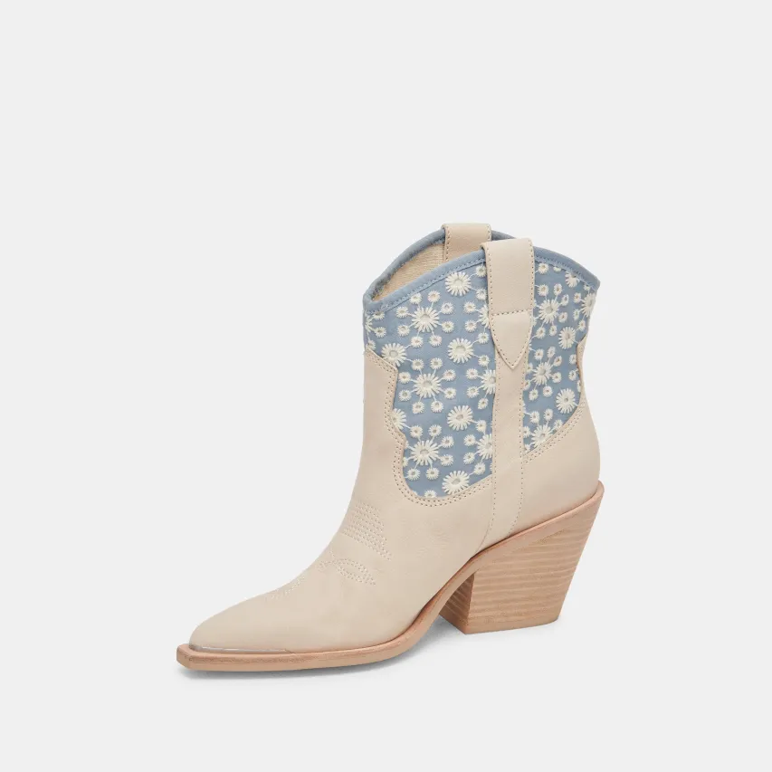 NASHE BOOTIES BLUE FLORAL NUBUCK^Dolce Vita Hot