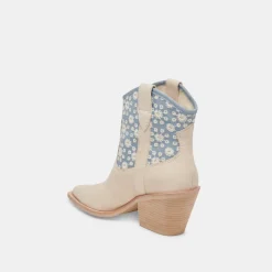 NASHE BOOTIES BLUE FLORAL NUBUCK^Dolce Vita Hot