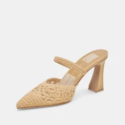 NASSAU HEELS NATURAL RAFFIA^Dolce Vita Hot