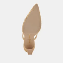 NASSAU HEELS NATURAL RAFFIA^Dolce Vita Hot