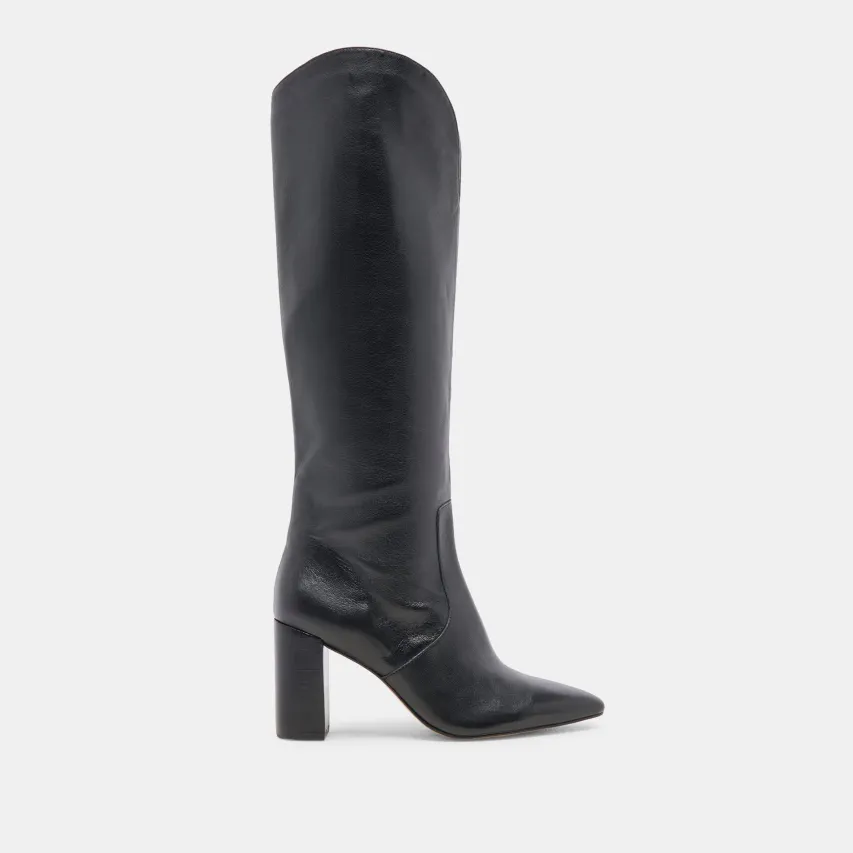 NEDI BOOTS BLACK LEATHER^Dolce Vita Outlet