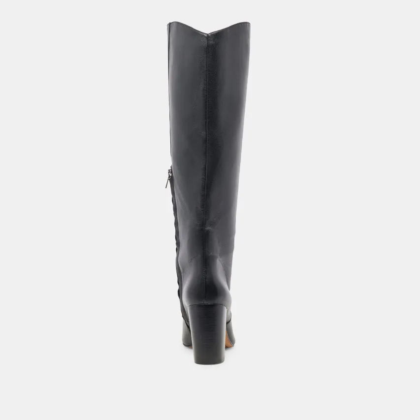 NEDI BOOTS BLACK LEATHER^Dolce Vita Outlet