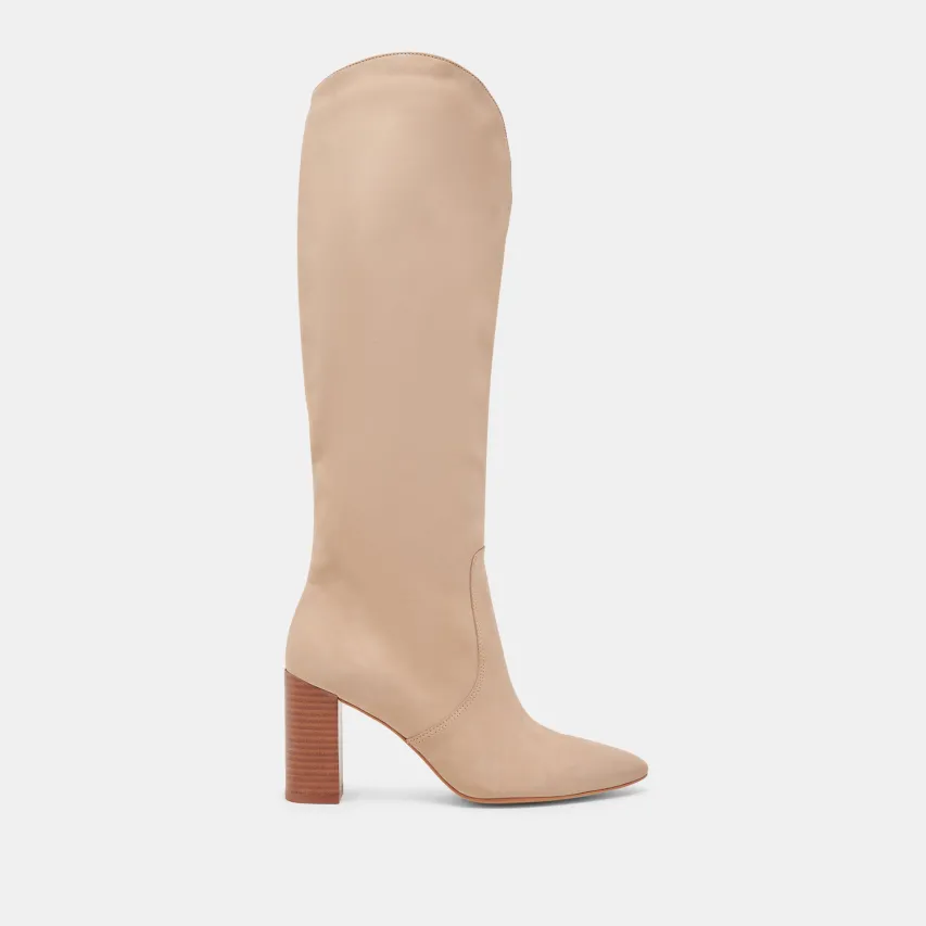 NEDI WIDE CALF BOOTS DUNE NUBUCK^Dolce Vita New