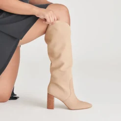 NEDI WIDE CALF BOOTS DUNE NUBUCK^Dolce Vita New